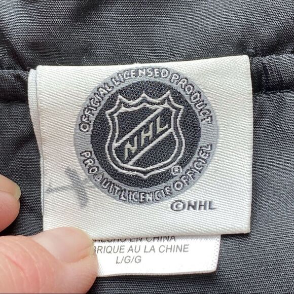 NHL Red Wings Windbreaker Style Jacket Black and Red Size Large - Picture 3 of 11